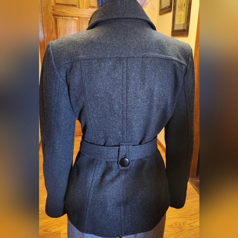 Womens Grey Wool Jacket size Small - Picture 2 of 5